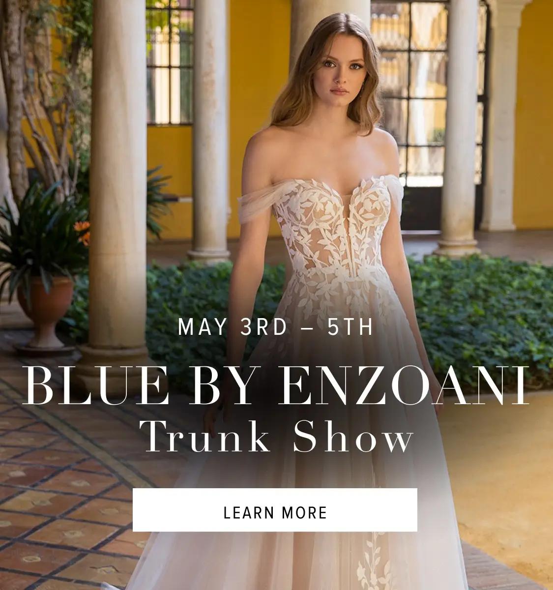 Blue by enzoani trunk show mobile banner